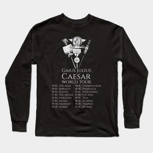 History Of Ancient Rome - Gaius Julius Caesar World Tour Long Sleeve T-Shirt